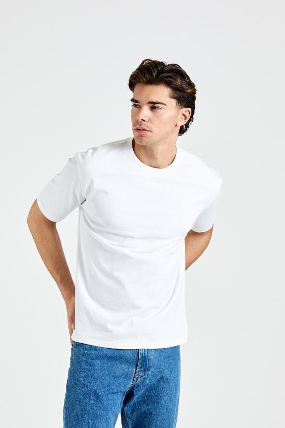 Drakes Hiking Tee Solid White-4